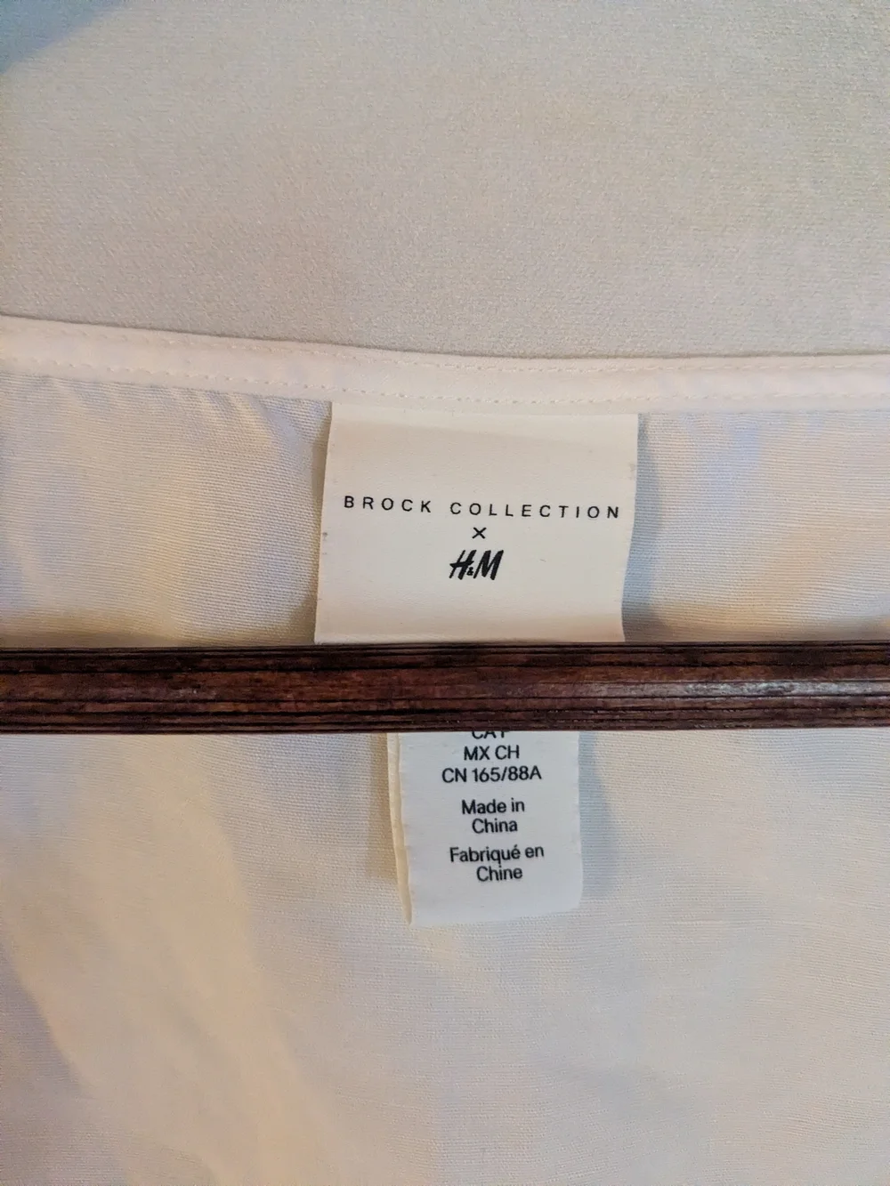 H&M Size Small Linen Blend Women's White Tie-Front Peasant Blouse NWOT